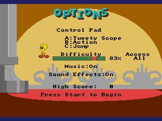 Sylvester and Tweety in Cagey Capers screenshot 2 for Sega Mega Drive